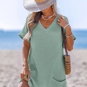 Cupshe Mint Green Beach Cover-Up